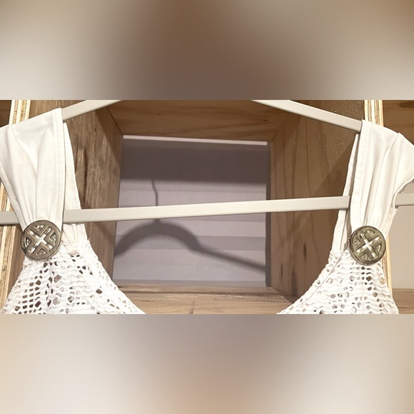 Jaclyn Smith White Mesh Swimsuit Cover-Up - Picture 4 of 5